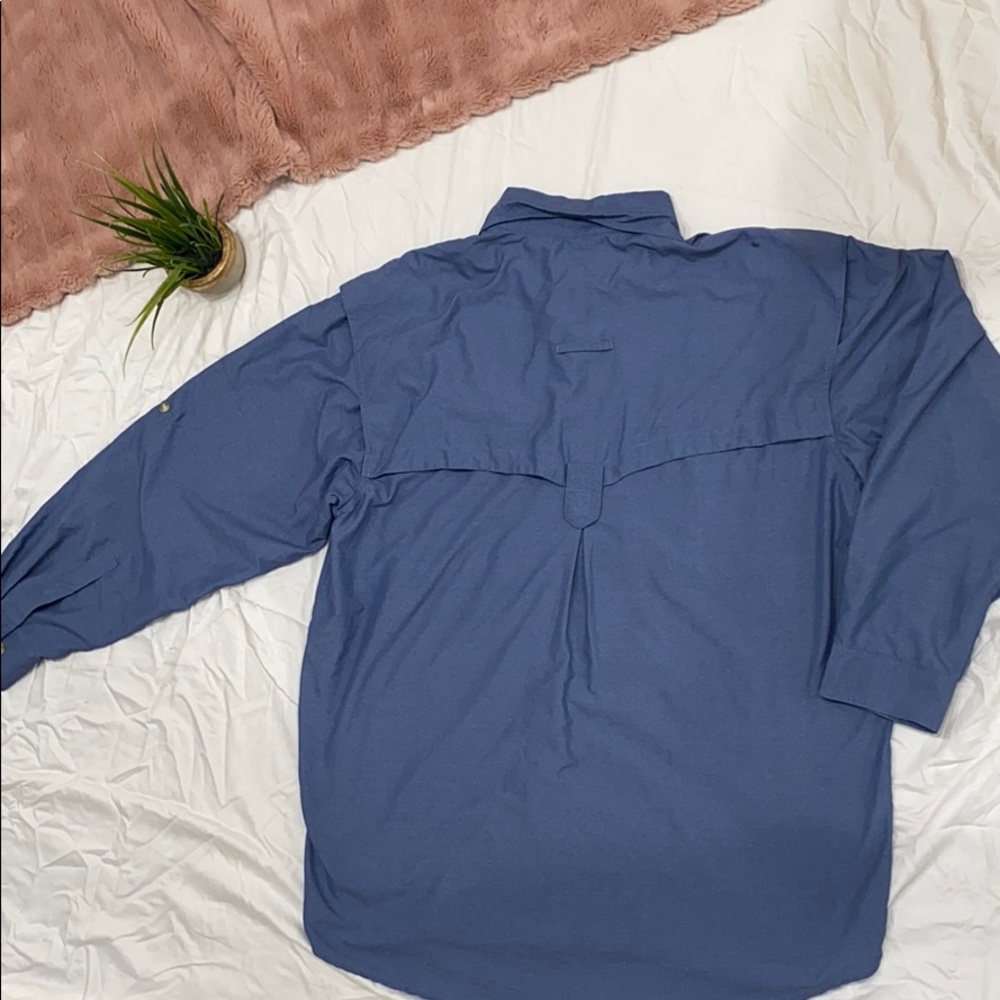 Magellan Sportswear Men XL Blue Button Down shirt - Picture 6 of 7